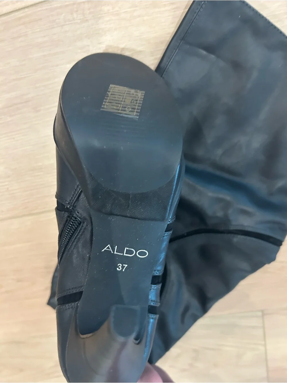 Aldo Black Over‑the‑Knee Platform Stiletto Boots • Size 6.5 👢🖤
